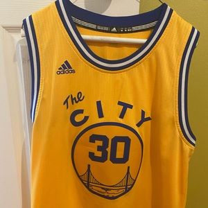 Men’s medium adidas Steph Curry Jersey.